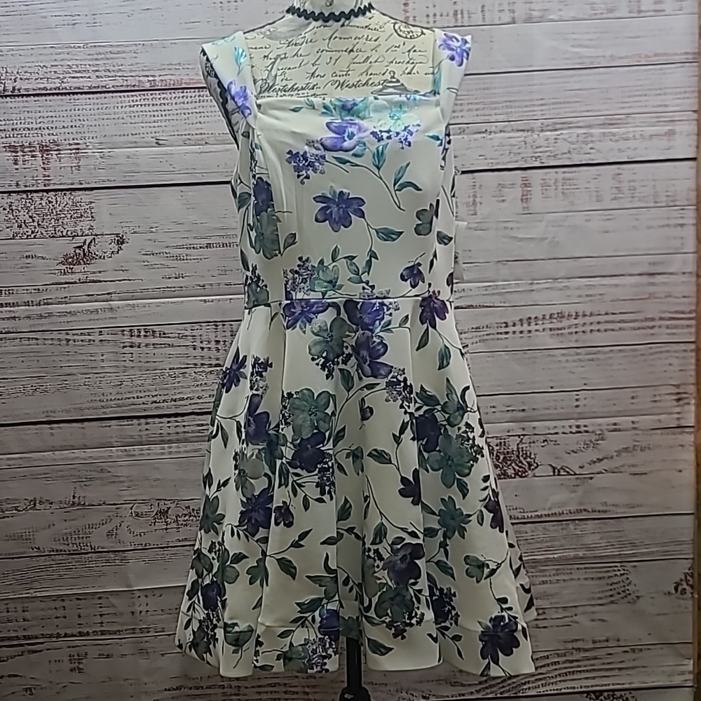 Crystal Doll metallic floral dress